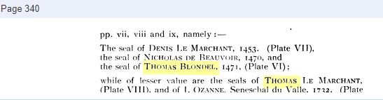 Thomas Blondel Seal Year